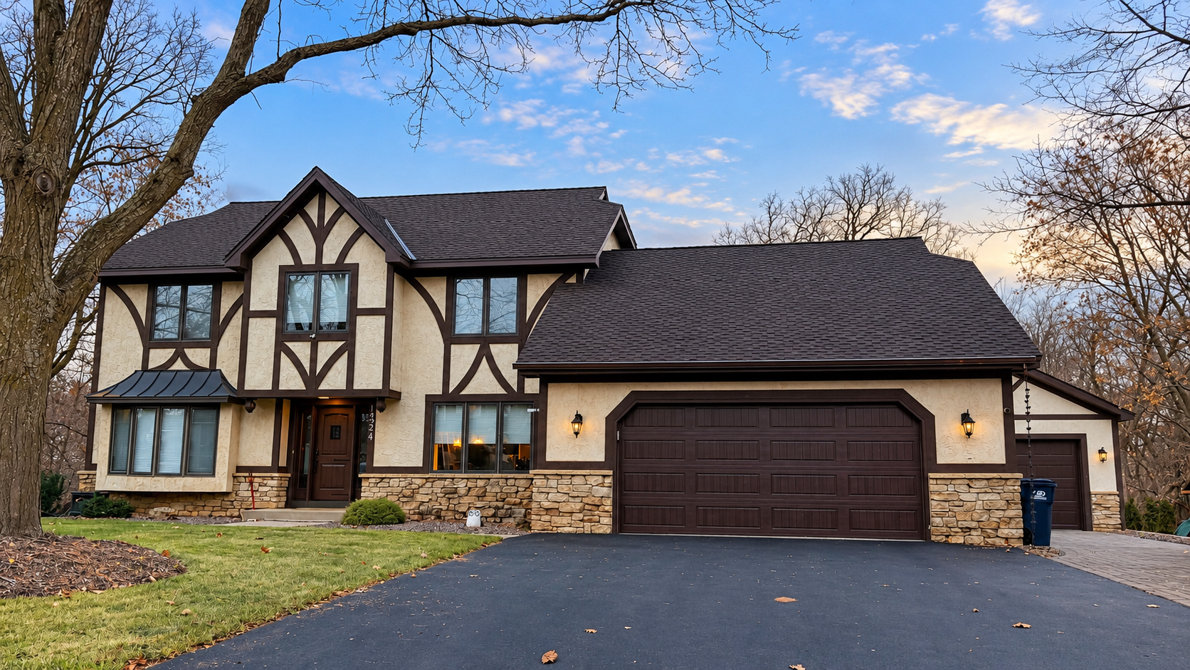 Completed Solaris gutter and roofline project on a Minnesota home